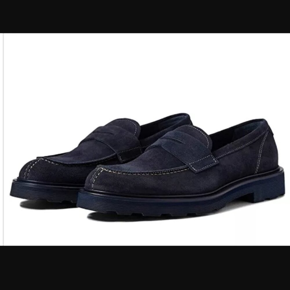 Good Man Brand Men’s Navy Blue Lexington Suede Loafer Size 10.5 NIB